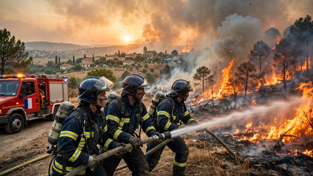 France wildfire and extreme heat 2026